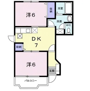 エクセル浄光台A【1階】の間取り
