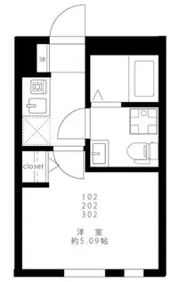 栄町レジデンス【1階】の間取り