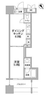 パークフラッツ横濱公園【5階】の間取り