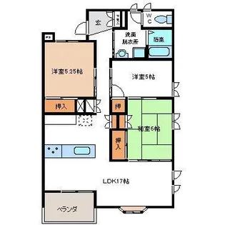 プラザ開成第1【2階】の間取り