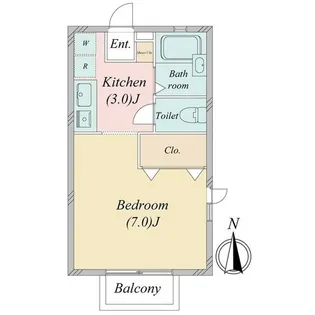 ハウス・フローラル【1階】の間取り