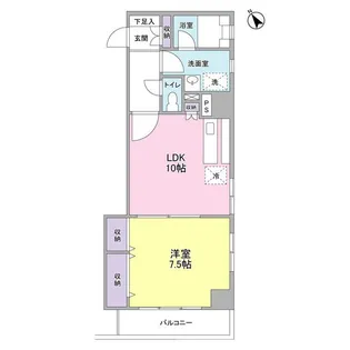 那須ハイライズ【5階】の間取り