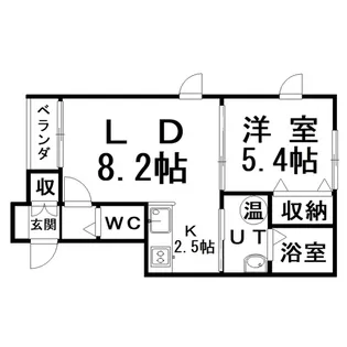 グランフォーレ中園I【1階】の間取り