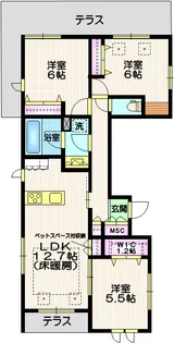 ルミナス田園調布【1階】の間取り