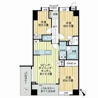 プライマリー西葛西アマーレ【4階】の間取り