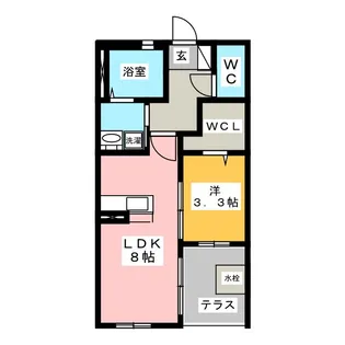 シャーメゾンつばさ【1階】の間取り