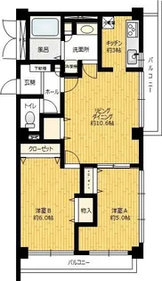 スペリオーレ尾山台【3階】の間取り