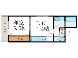 BlancNeige二条城北【3階】の間取り
