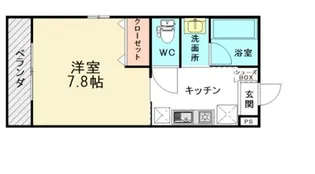 ベルフォーレ和多田【1階】の間取り