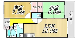 アスカディア武庫之荘【5階】の間取り