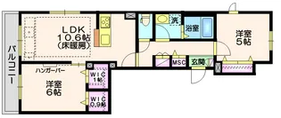 リビオン【2階】の間取り