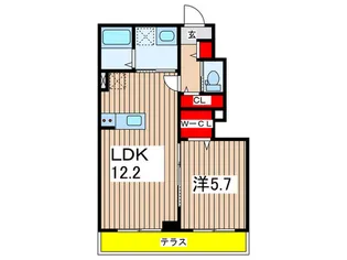 La Cour Vert【1階】の間取り