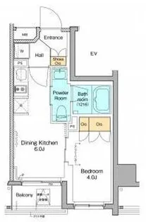 プラウドフラット森下IV【6階】の間取り