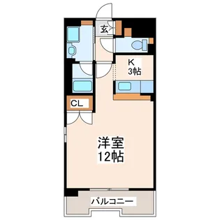 レジデンスカメリア【3階】の間取り