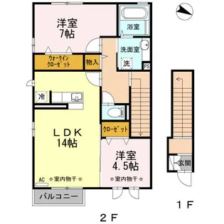 ドエル22【2階】の間取り