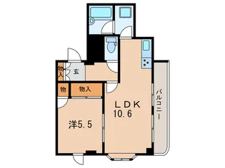 宮下パ-クハイツ【5階】の間取り