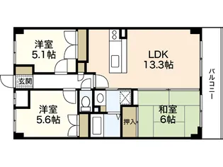 吉川ビル【3階】の間取り