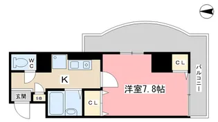 サムパティーク山科【7階】の間取り