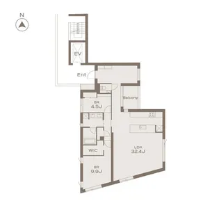 THE GRANDUO KAMIMEGURO【3階】の間取り