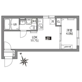ジェムストーン東大井【3階】の間取り