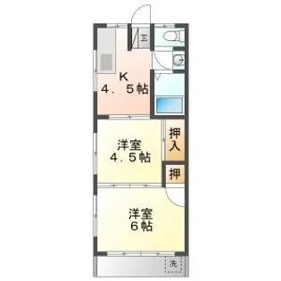 マンション守口【1階】の間取り