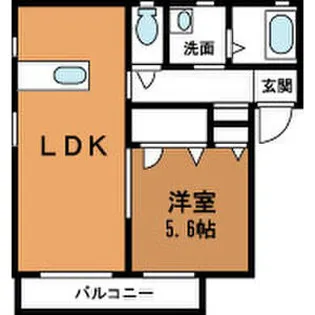 ユーガイアII【1階】の間取り
