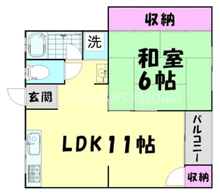 プレゼンス紀伊II【1階】の間取り