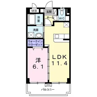 クレアシオン【2階】の間取り