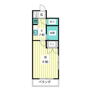 ユース名東【2階】の間取り