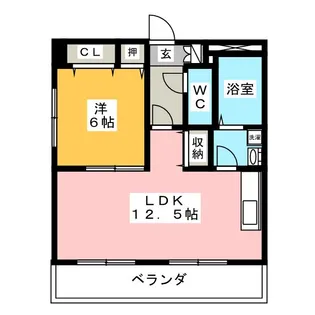 スカイパーク冨士III【3階】の間取り