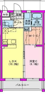 Luke Garden(ルークガーデン)【2階】の間取り