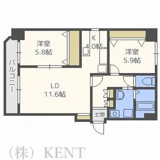 Lea Ohana(レア・オハナ)【6階】の間取り