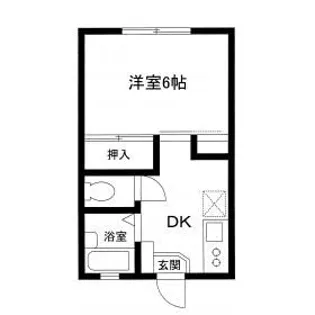 Kパレス上大岡【1階】の間取り