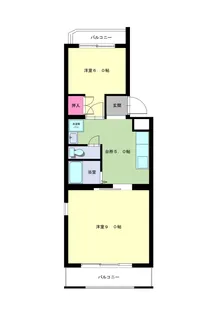 パレルミール【3階】の間取り