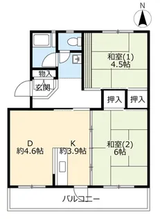 UR久御山【5階】の間取り