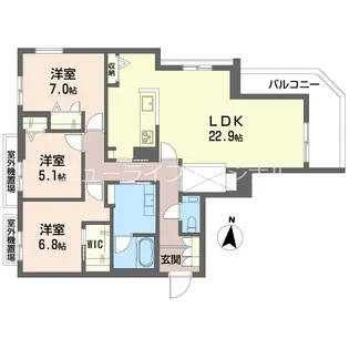 オスマンサス【2階】の間取り