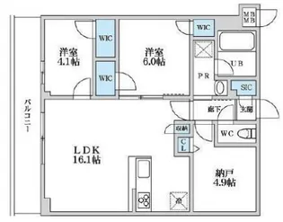 S-RESIDENCE 富士見ヶ丘afford【3階】の間取り