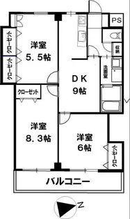 シャインヒル青木【2階】の間取り