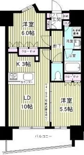 パレステージ上野【6階】の間取り