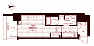 ステージファースト横浜【8階】の間取り