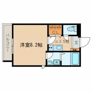 ジョイ二子玉川【1階】の間取り