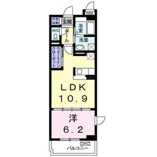 アルカディアI【2階】の間取り