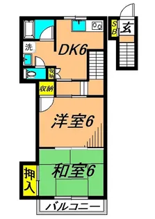 北村方【2階】の間取り