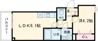 ジーメゾン奈良エルシア【2階】の間取り