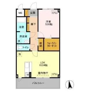 パルムひたち野【2階】の間取り