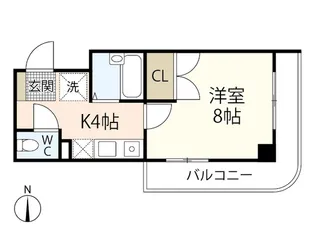 アストラルヤマナカ【9階】の間取り