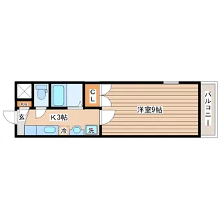 サンフィット南仙台【1階】の間取り
