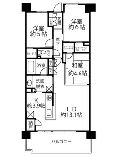 プラウドシティ国立【2階】の間取り