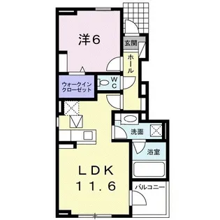 カームリーVII【1階】の間取り