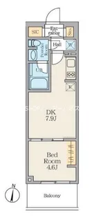 Alivis笹塚【4階】の間取り